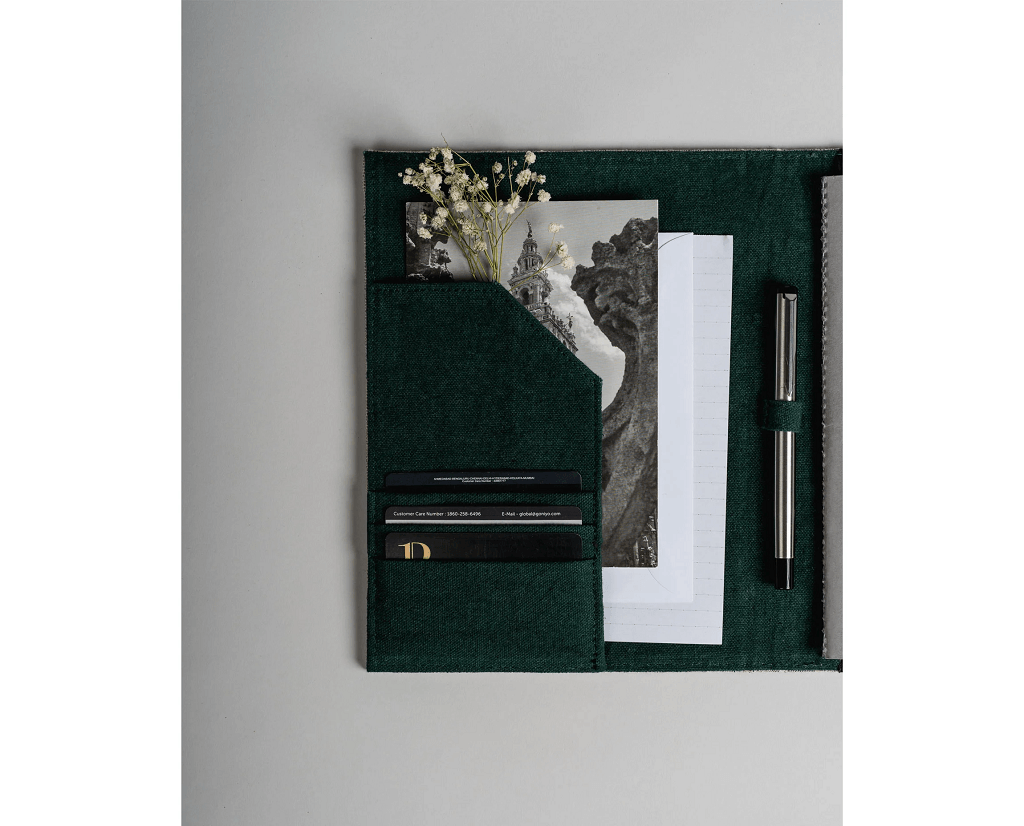 Diary Organizer – Green & Off White2