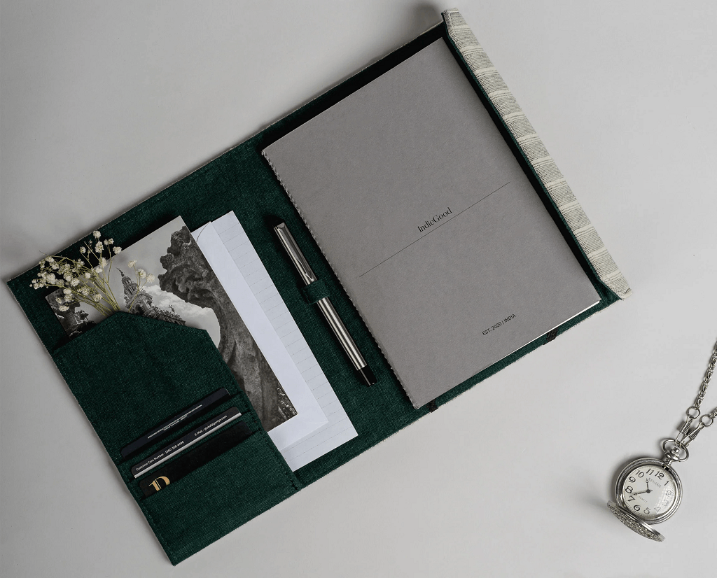 Diary Organizer – Green & Off White4