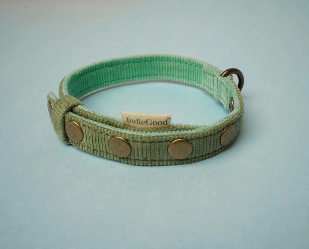 IndieGood Coral Collar For Cats – Aqua Green