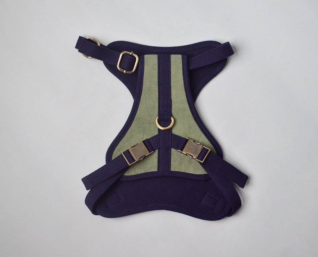 IndieGood-Corduroy-and-C-Harness-for-Dog-Playtime-Green_1
