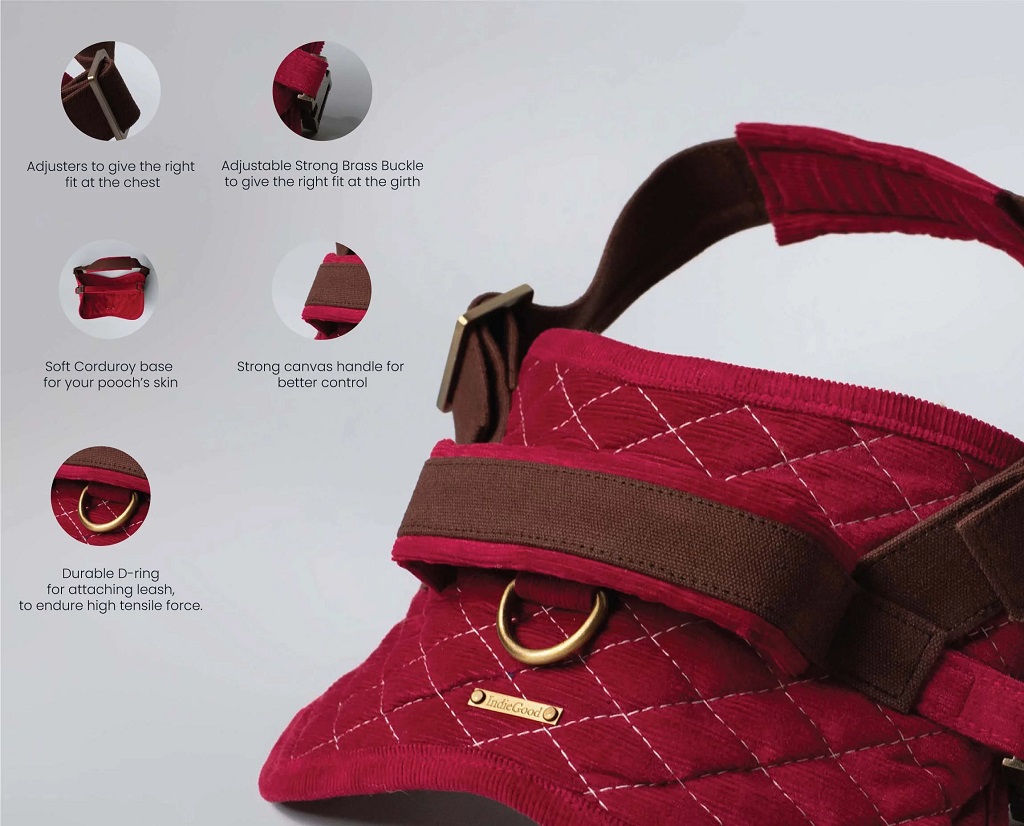 IndieGood-Corduroy-and-Canvas-Harness-for-Dog-Bright-Pink_6