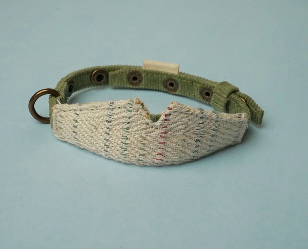 IndieGood Handloom Collar For Cats – Spring Green