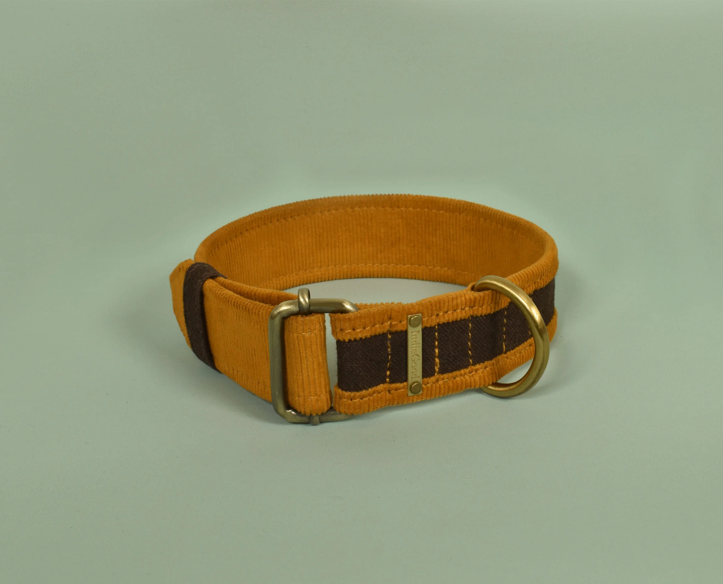 IndieGood-Matching-Set-Corduroy-Dog-Collar-with-Bond-Band-For-Human-Brown_2-1
