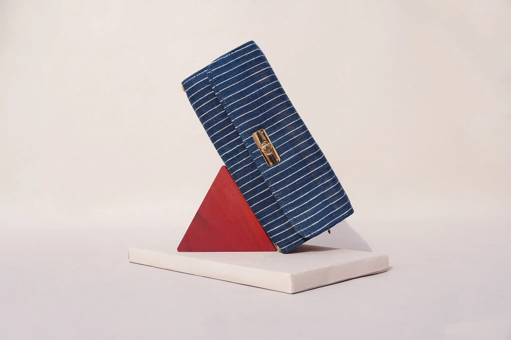 The Blue Stripe Square Shoulder Bag2